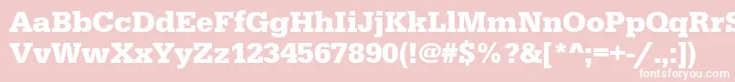 UrwegyptiennetBold Font – White Fonts on Pink Background