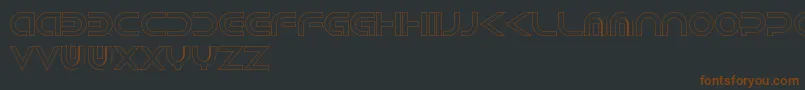 fuente AndroidHollow – Fuentes Marrones Sobre Fondo Negro