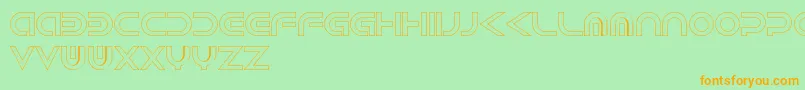 fuente AndroidHollow – Fuentes Naranjas Sobre Fondo Verde