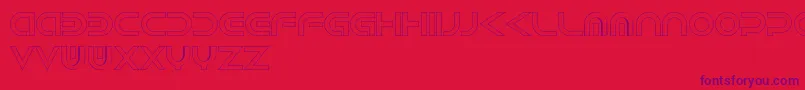 fuente AndroidHollow – Fuentes Moradas Sobre Fondo Rojo