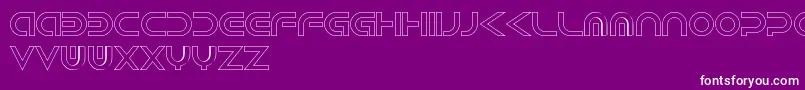 Police AndroidHollow – polices blanches sur fond violet