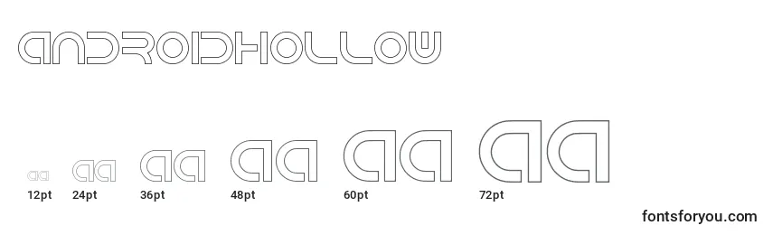 AndroidHollow Font Sizes