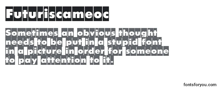 Review of the Futuriscameoc Font