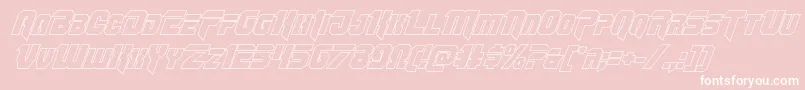 Omegaforceoutital Font – White Fonts on Pink Background