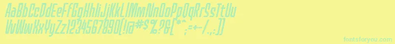 Więcej informacji o czcionce MecheffectsonelcbbItal Czcionka MecheffectsonelcbbItal – zielone czcionki na żółtym tle