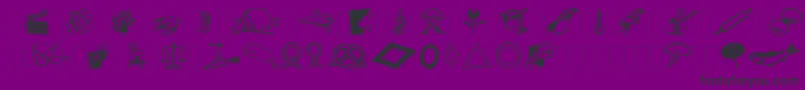 Lisätietoja DfOrganicsIiaLetPlain.1.0-fontista DfOrganicsIiaLetPlain.1.0-fontti – mustat fontit violetilla taustalla