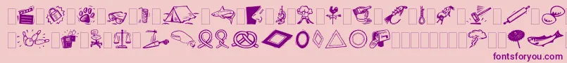 En savoir plus sur la police DfOrganicsIiaLetPlain.1.0 Police DfOrganicsIiaLetPlain.1.0 – polices violettes sur fond rose