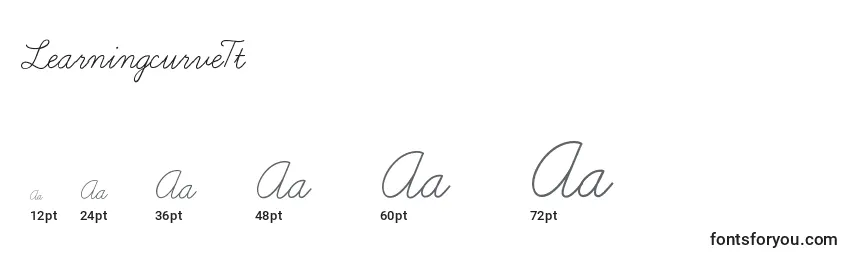 LearningcurveTt Font Sizes