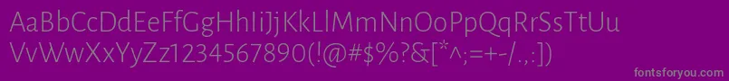 fuente LunasansLight – Fuentes Grises Sobre Fondo Morado