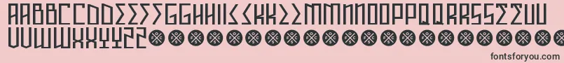 AnnihilatorDemo Font – Black Fonts on Pink Background