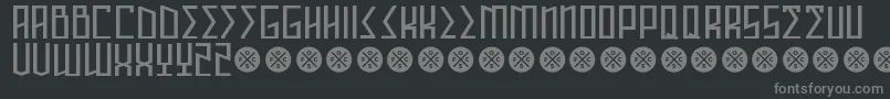 Weitere Informationen zur AnnihilatorDemo-Schriftart AnnihilatorDemo-Schriftart – Graue Schriften auf schwarzem Hintergrund