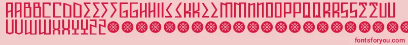 AnnihilatorDemo Font – Red Fonts on Pink Background