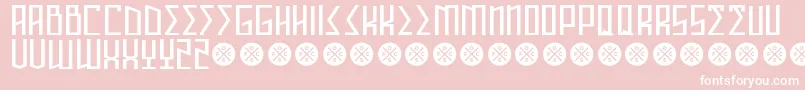 AnnihilatorDemo Font – White Fonts on Pink Background
