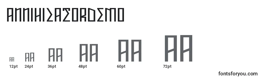 AnnihilatorDemo Font Sizes