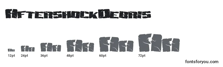 Размеры шрифта AftershockDebris