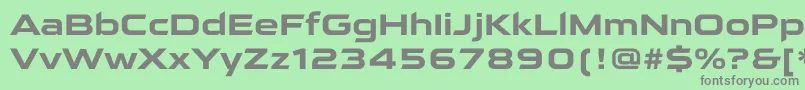 QarantaBold-Schriftart – Graue Schriften auf grünem Hintergrund