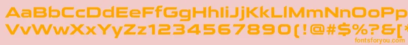 QarantaBold Font – Orange Fonts on Pink Background