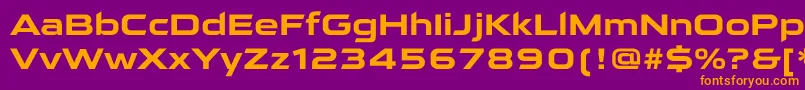 QarantaBold Font – Orange Fonts on Purple Background