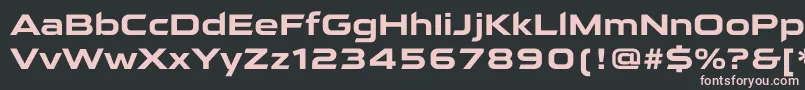 QarantaBold Font – Pink Fonts on Black Background