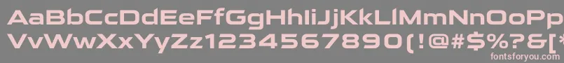 QarantaBold Font – Pink Fonts on Gray Background