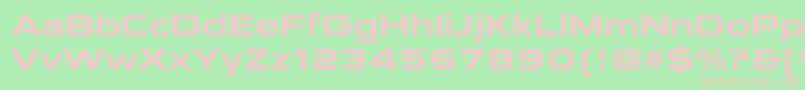 QarantaBold Font – Pink Fonts on Green Background