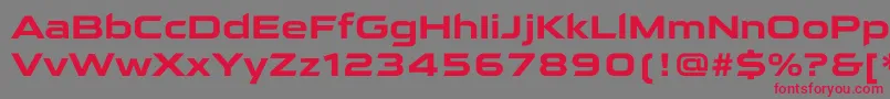 QarantaBold Font – Red Fonts on Gray Background
