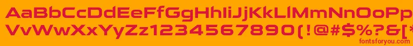QarantaBold Font – Red Fonts on Orange Background