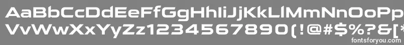 フォントQarantaBold – 灰色の背景に白い文字