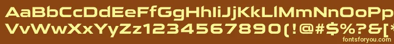 QarantaBold Font – Yellow Fonts on Brown Background