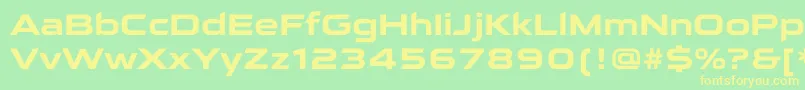 QarantaBold Font – Yellow Fonts on Green Background