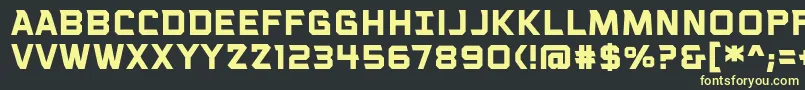 VoiceactivatedcapsbbBold Font – Yellow Fonts on Black Background