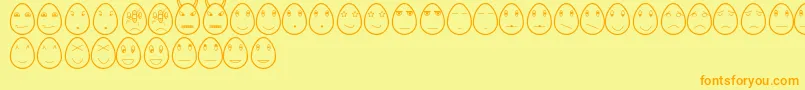 Más sobre la fuente EggfacesTfb fuente EggfacesTfb – Fuentes Naranjas Sobre Fondo Amarillo