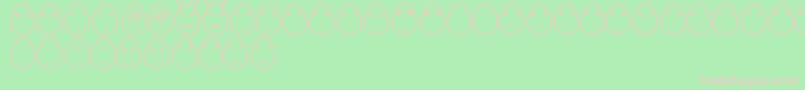 EggfacesTfb Font – Pink Fonts on Green Background