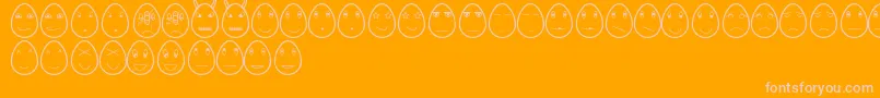 EggfacesTfbフォントについての詳細 フォントEggfacesTfb – オレンジの背景にピンクのフォント