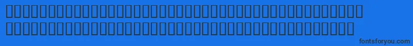 フォントBemboExpertBoldItalic – 黒い文字の青い背景