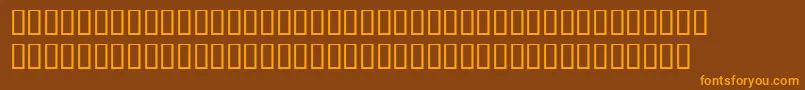 BemboExpertBoldItalic Font – Orange Fonts on Brown Background