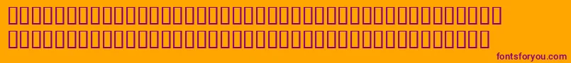 BemboExpertBoldItalic Font – Purple Fonts on Orange Background