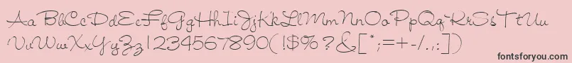 Jiffy Font – Black Fonts on Pink Background