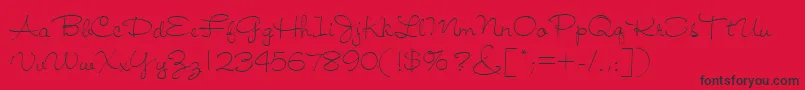 Jiffy Font – Black Fonts on Red Background