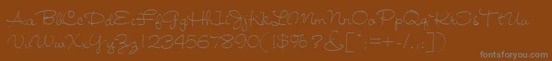 Шрифт Jiffy – серые шрифты на коричневом фоне