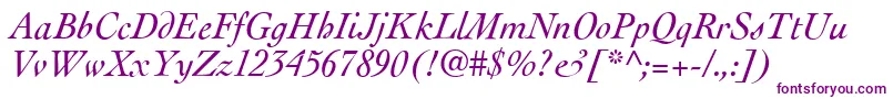 CockneyItalic-fontti – violetit fontit valkoisella taustalla