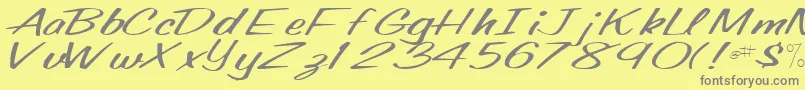 Weitere Informationen zur OldingRegular-Schriftart OldingRegular-Schriftart – Graue Schriften auf gelbem Hintergrund