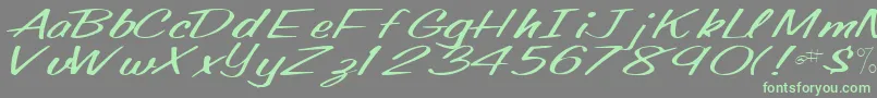 fuente OldingRegular – Fuentes Verdes Sobre Fondo Gris