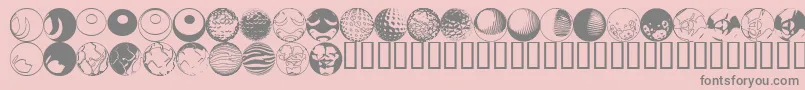 Saiba mais sobre a fonte 52sphere Fonte 52sphere – fontes cinzas em um fundo rosa