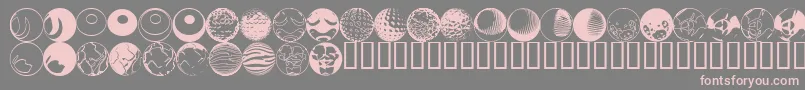 52sphere Font – Pink Fonts on Gray Background