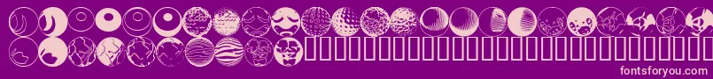 52sphere Font – Pink Fonts on Purple Background