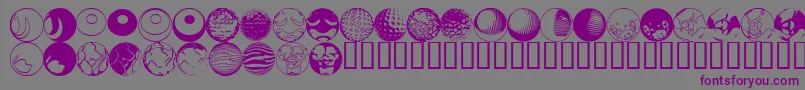 52sphere Font – Purple Fonts on Gray Background