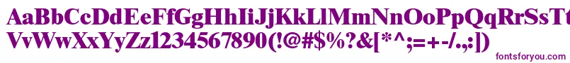 TimesltstdExtrabold Font – Purple Fonts on White Background