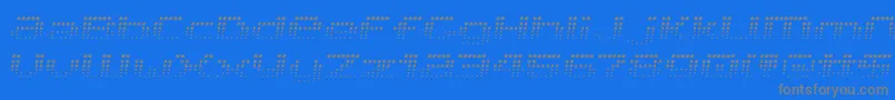 V5ProphitFading-fontti – harmaat kirjasimet sinisellä taustalla