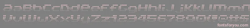 フォントV5ProphitFading – 灰色の背景にピンクのフォント